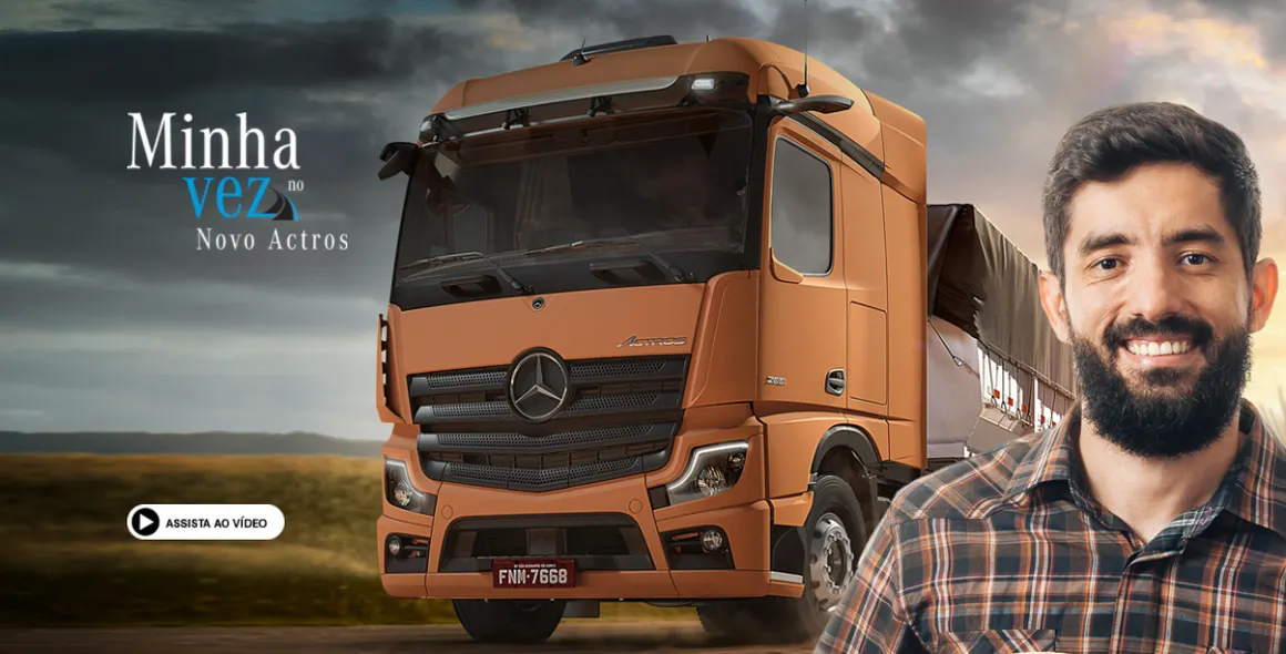 Paraná recebe o primeiro test-drive de 200 km com Novo Actros para caminhoneiros