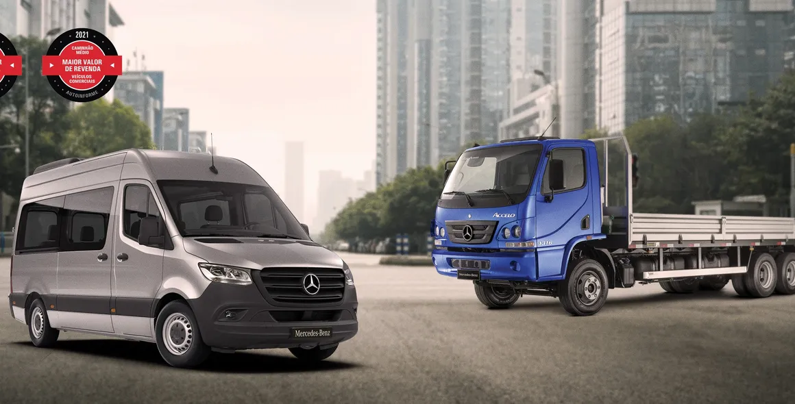Accelo e Sprinter são destaques no Selo Maior Valor de Revenda Veículos Comerciais 2021