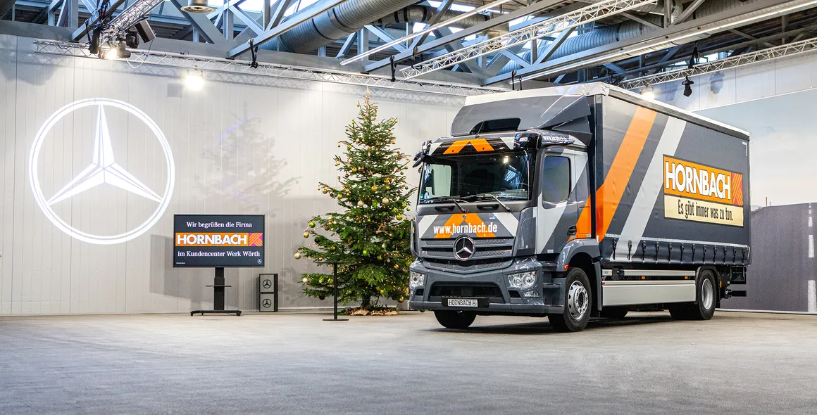 Mercedes-Benz eActros eletrifica Hornbach
