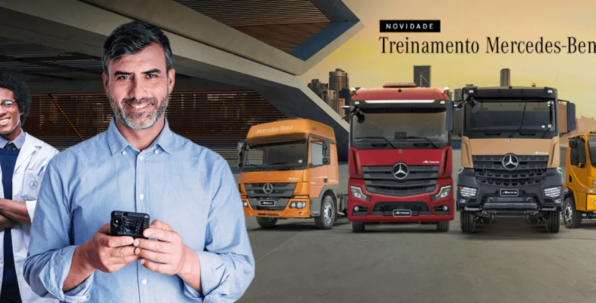 Mercedes-Benz oferece treinamento sobre tecnologias e inovações para motoristas de caminhão