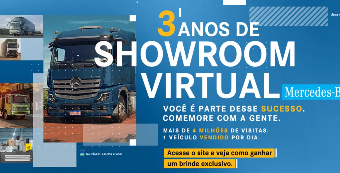 Showroom Virtual da Mercedes-Benz completa três anos com mais de 1.000 veículos comercializados