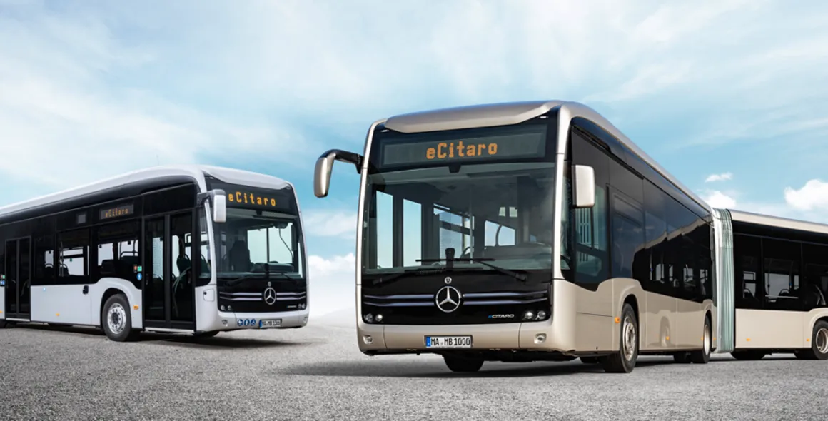 Um marco histórico para o ônibus elétrico Mercedes-Benz eCitaro: mais de 1.000 unidades produzidas