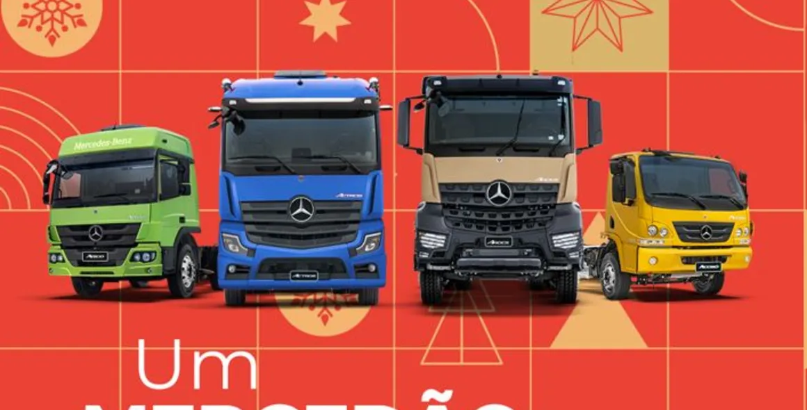 Mercedes-Benz oferece taxa de 0,95% a.m. e pagamento em até 60 meses para financiamento de caminhões ainda em dezembro