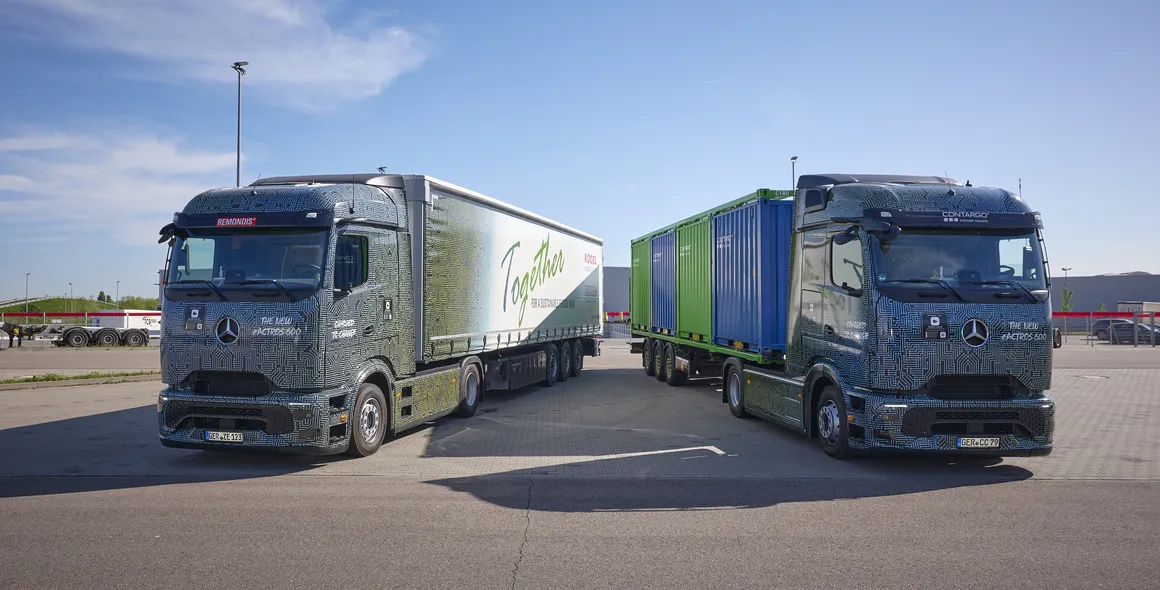 Empresas da Alemanha recebem os primeiros caminhões elétricos Mercedes-Benz eActros 600 para testes em suas frotas