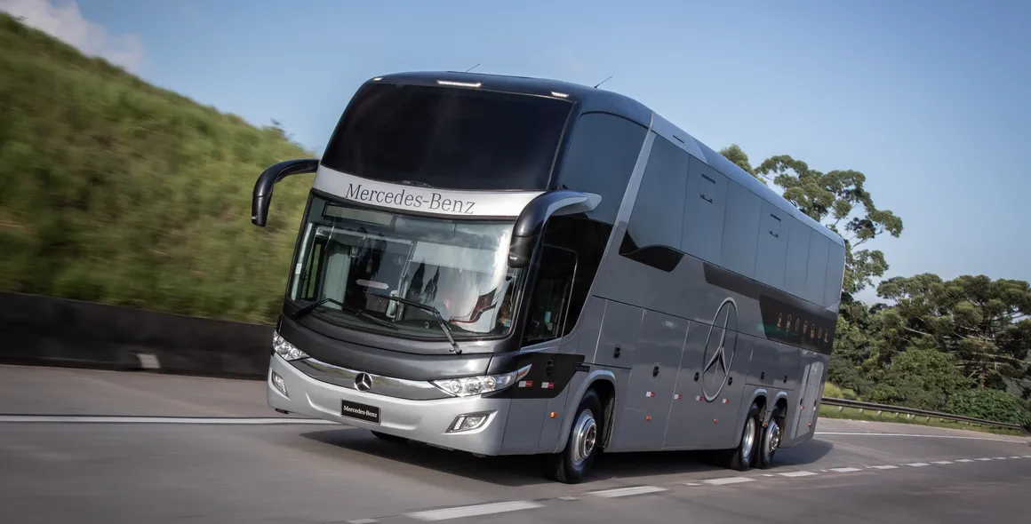 Mercedes-Benz amplia pacote de segurança de série para ônibus rodoviário O 500 RSD de 450 cv