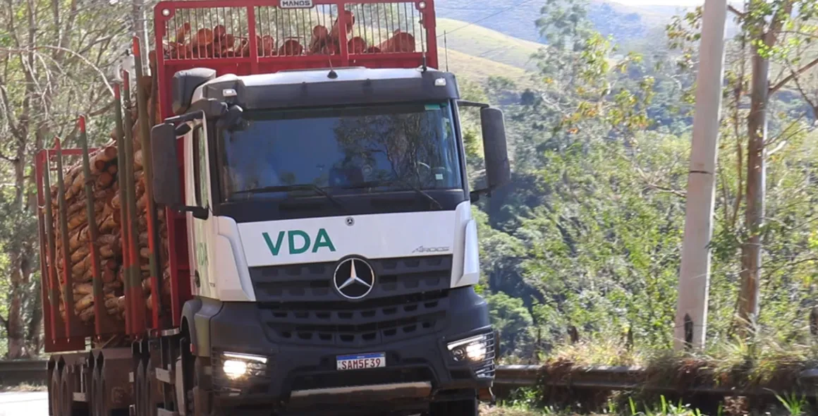 Mercedes-Benz Arocs é a escolha da Transportadora VDA para operação madeireira no interior de São Paulo