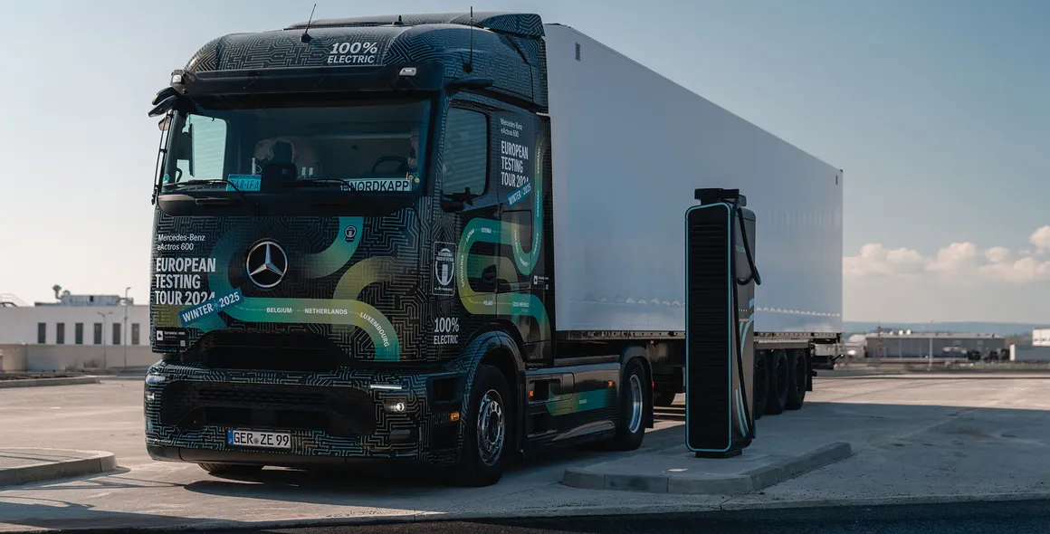 Com o caminhão elétrico eActros 600, Mercedes-Benz Trucks busca recorde mundial no Guinness